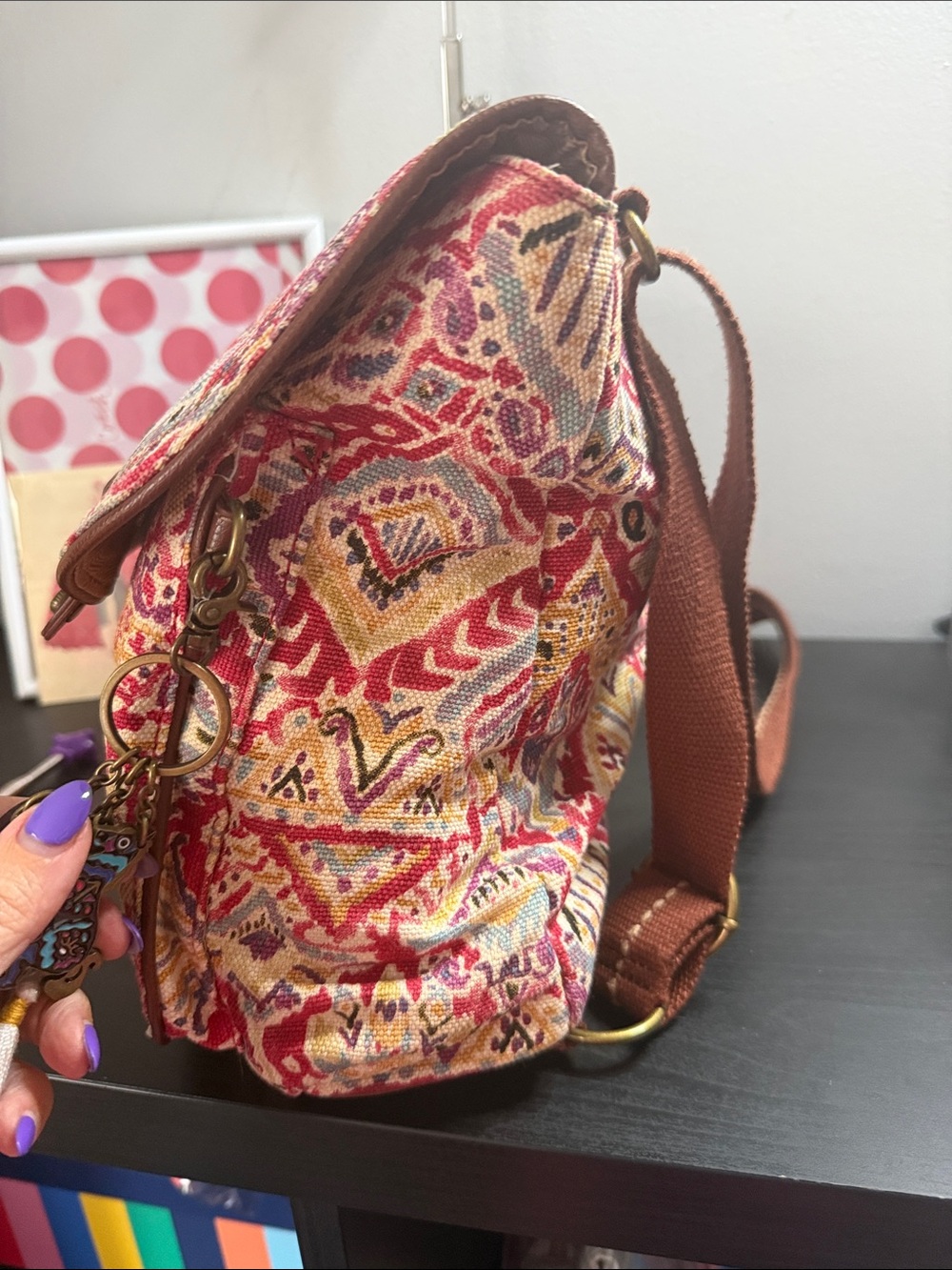 Sakroots Artistic Circle Convertible Flap Backpack - Picture 5 of 14